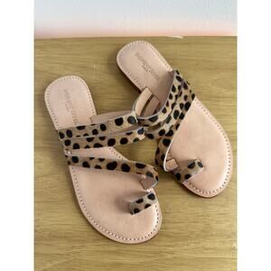 Laurent Effel Women's Leopard Print Sandals Size 36